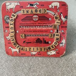  Vintage Educational Spelling Board 