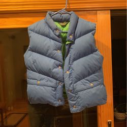 CB Womens Blue Down Ski Vest Size Medium