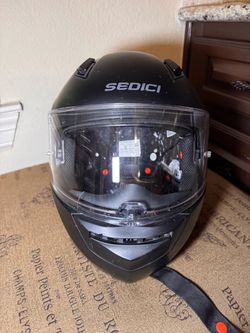 (Small) Sedici Full-Face Motorcycle Helmet *Bonus Red Visor*