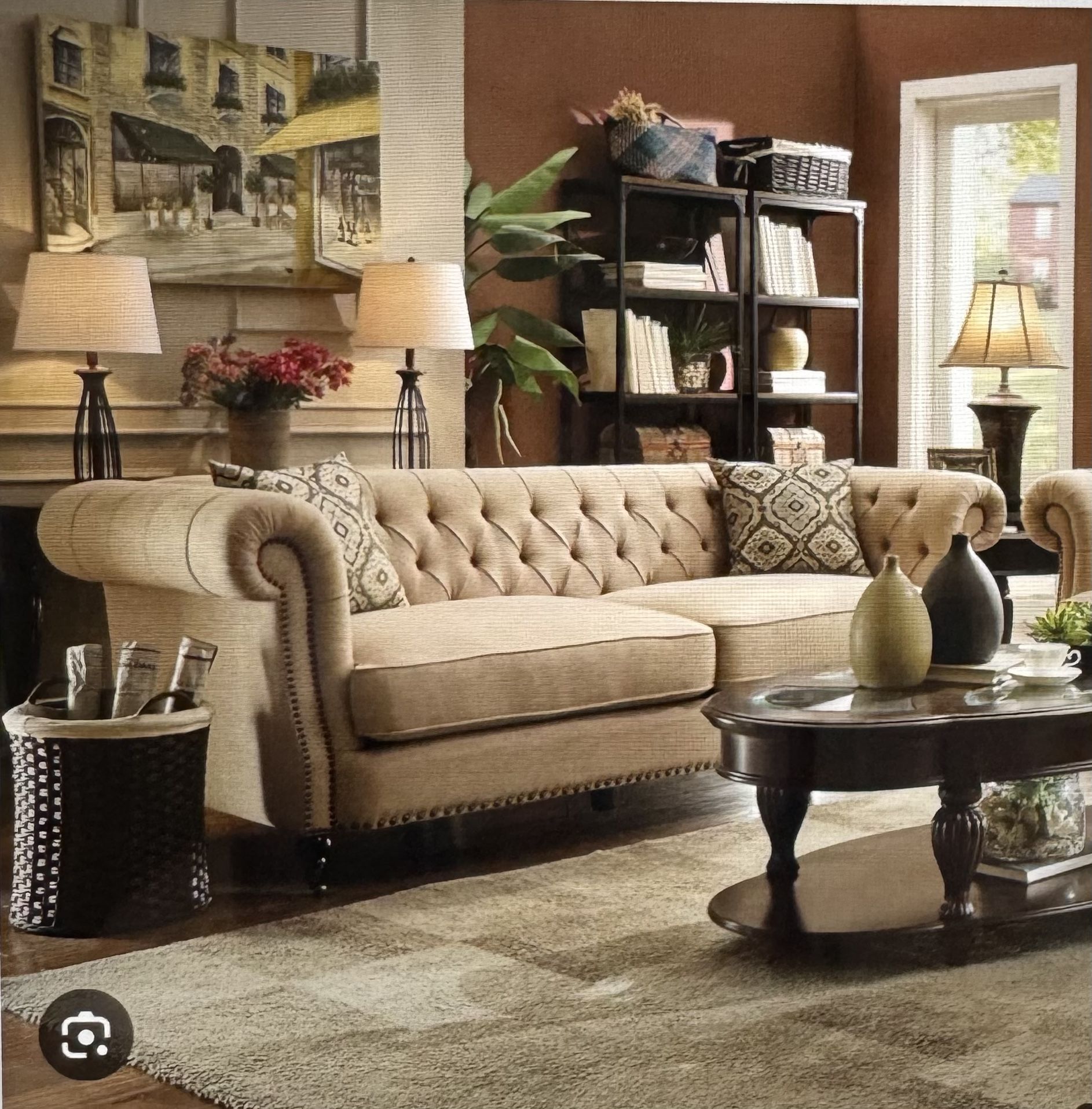 Calila chesterfield Sofa,loveseat,armchair Set Made By Birch Lane 