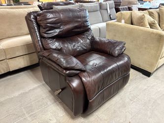 Chocolate Wide Arm Manual Rocking Recliner
