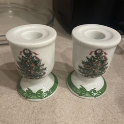Georges Briard Yuletide Candle Holders, 2