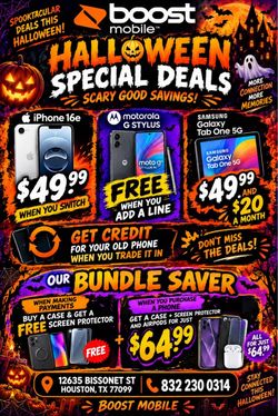 Boost mobile Spooky deals 👻