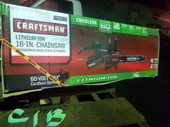 16in cordless 60 volt Sears chainsaw