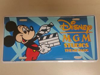 Disney "MGM" license plate