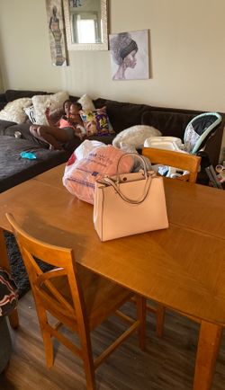 light wood pug table