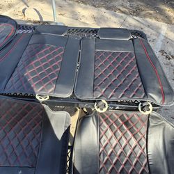 Napa genuine leather car seat set with mats