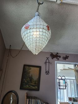 Capiz shell hanging lights