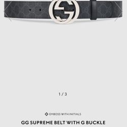 GG SUPREME BELT WITH G BUCKLE  