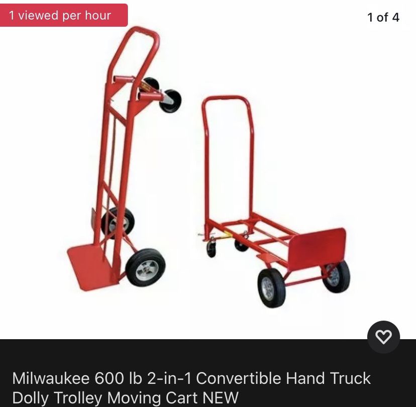 Milwaukee 600lb 2 In 1 Dolly