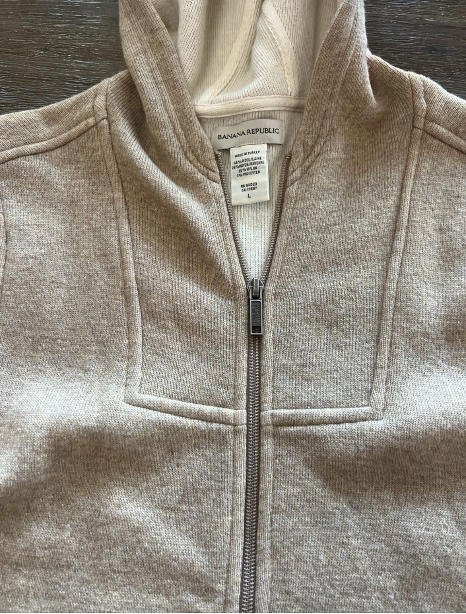 Women's Wool Banana Republic Zip-Up Hoodie