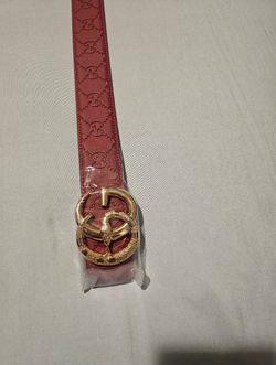 NEW RED AND GOLD GUCCI BELT