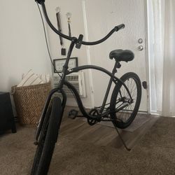 Firm Strong The Big Chief Beach Cruiser With Smooth Gears And 1 Piece Cranks The Tires Are New And Made By Kenda And The Bike Is A Black 26” Frame 