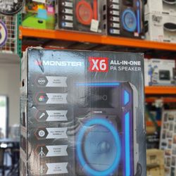 Monster X6 All-in-One PA Bluetooth Speaker System

