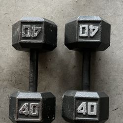 40 Pound Dumbbells