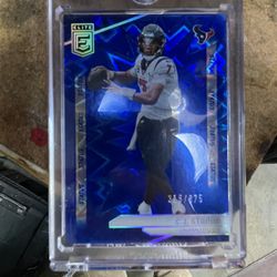 CJ Stroud Donruss Elite 2024 Status Blue Numbered /875 Card