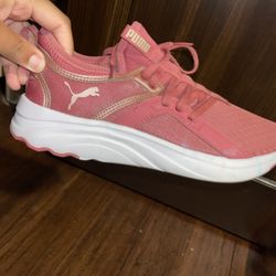 Pink PUMA shoes