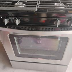 Set of stove, microwave, dishwasher