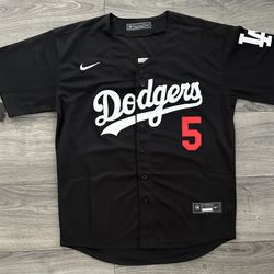 Los Angeles Dodgers Freeman Black Jersey 
