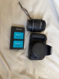 Canon EOS Rebel T7i with EF-S 18-55mm Lens and Artman Battery Kit