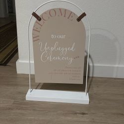 Unplugged Ceremony Sign 