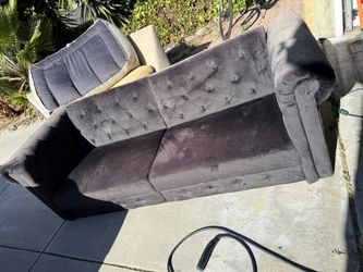 Suede Black Couch