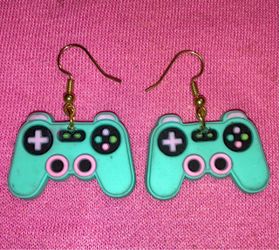 Game Controller Charm Drop Earrings