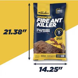 Over ’n Out Advanced Fire Ant Killer 23 lb - New in Bag - 10,000 sq ft, 6 Month Control