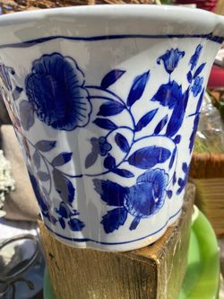 Asian inspired ceramic planter