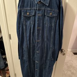 Brand New Jean Ankle Length Jacket