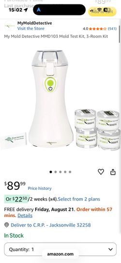 Home Mold Detection Kit up to 3 rooms