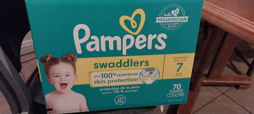 Pampers Swaddlers Size 7 $37 