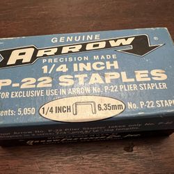 Vintage- Genuine Arrow 5/16 P-22 Staples