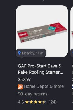 Starter strip singles for roof