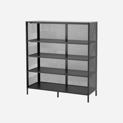 Ikea Bekant Storage Bookshelf Room Divider Black Office