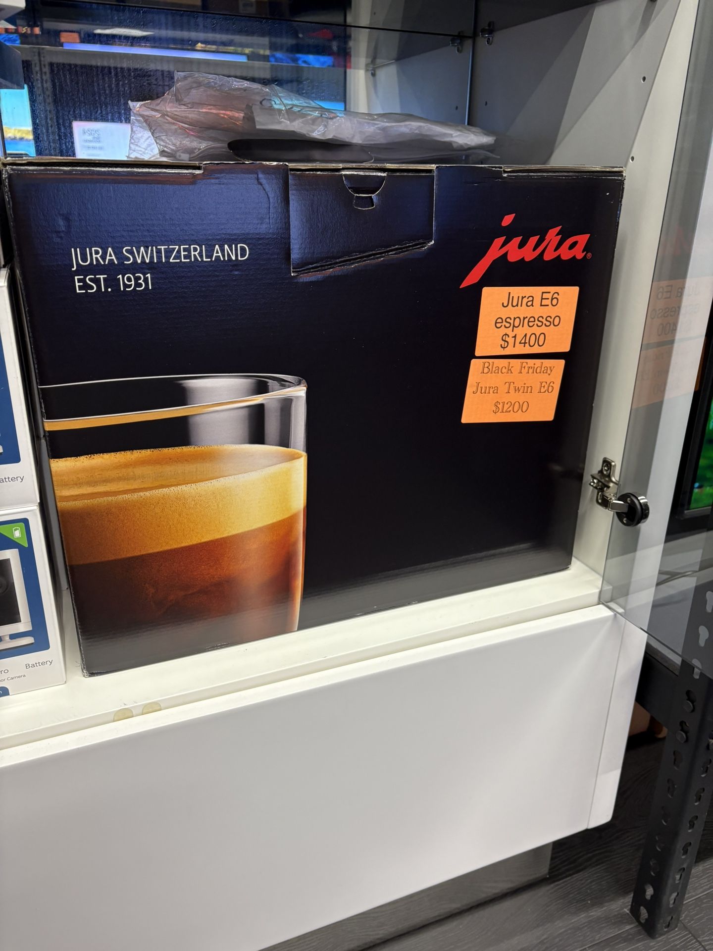 Jura e6 espresso machine brand new sealed black Friday sale