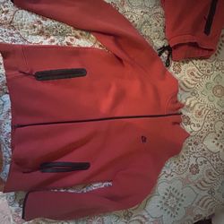 Red Nike Tech Sweater