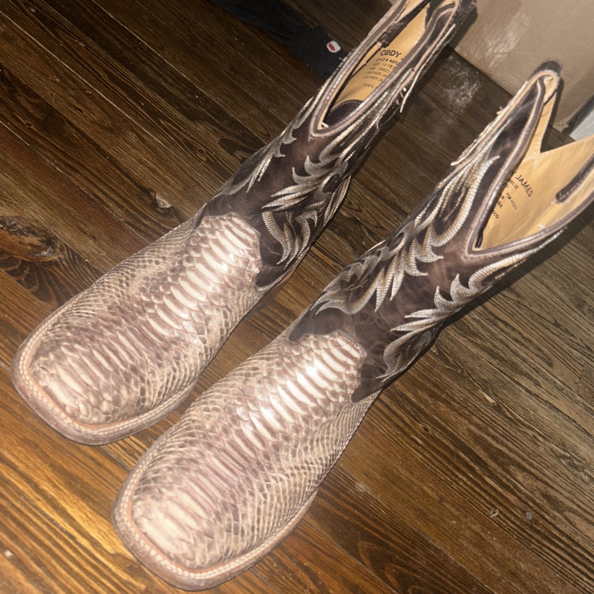 Cody James Custom Snakeskin Boots 