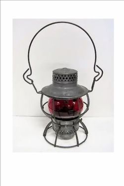Vintage Railroad Dressel Adlake Red Globe Lantern