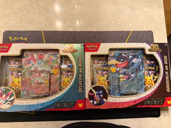 Pokemon 30th Celebration Greninja & Sylveon ex Box