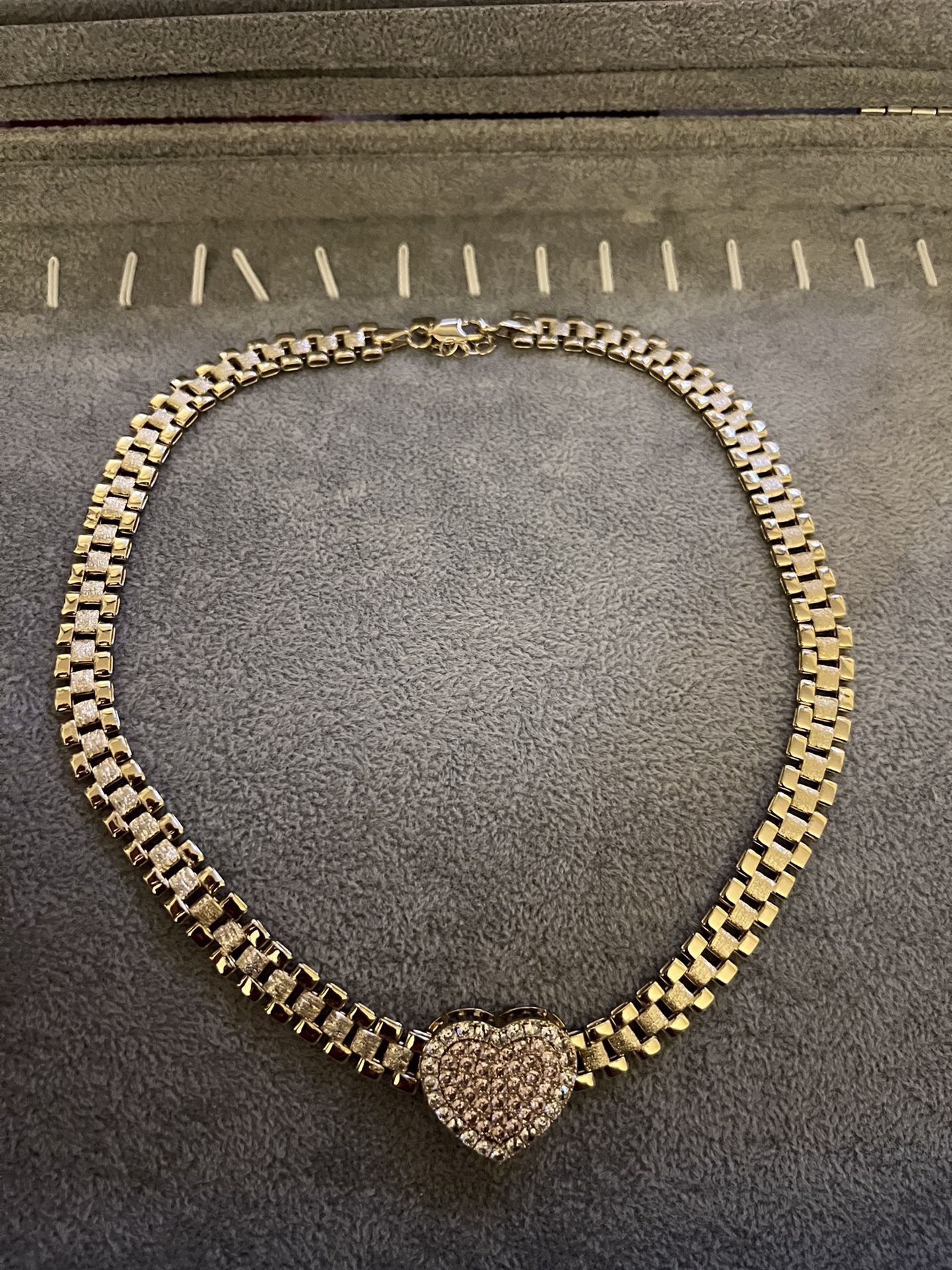 Heart Rolax Chain Gold Plated