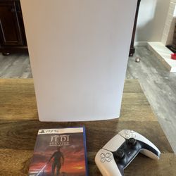 Standard PS5 with Jedi Survivor and Controller 