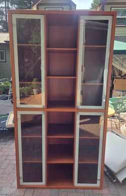 Bookcase/Display Case with Glass Doors