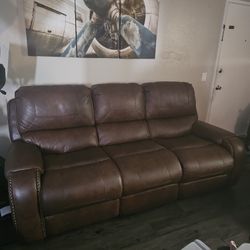 Couches, Pantry, wall clock,dining set, & storage bowl