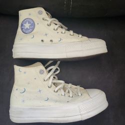 Moon And Stars Platform Converse Size 8