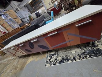 Modern Extra-Long Storage Cabinet