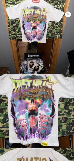Lost Hills x Cough Syrup Skull Tee White