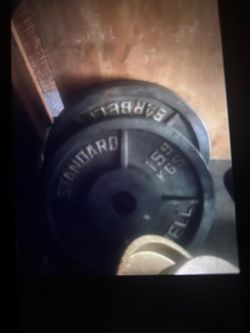 Two 35 pound Olympic weights two plates