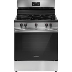 Frigidaire 30-in Glass Top 5 burners 5.3-cu ft Freestanding Electric Range ( Stainless Steel )
