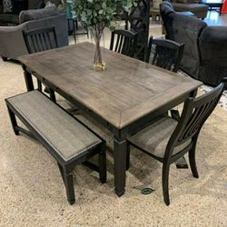 🍂$39 Down Payment 🍂Tyler Creek Black-Gray Dining Room Set

by Ashley 